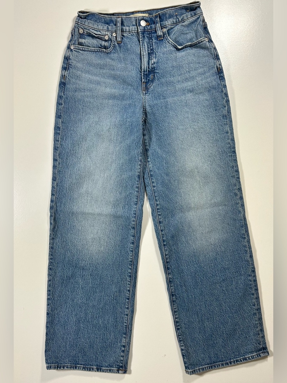 Women’s Madewell The Perfect Vintage Wide Leg Jean size 27 light wash high rise